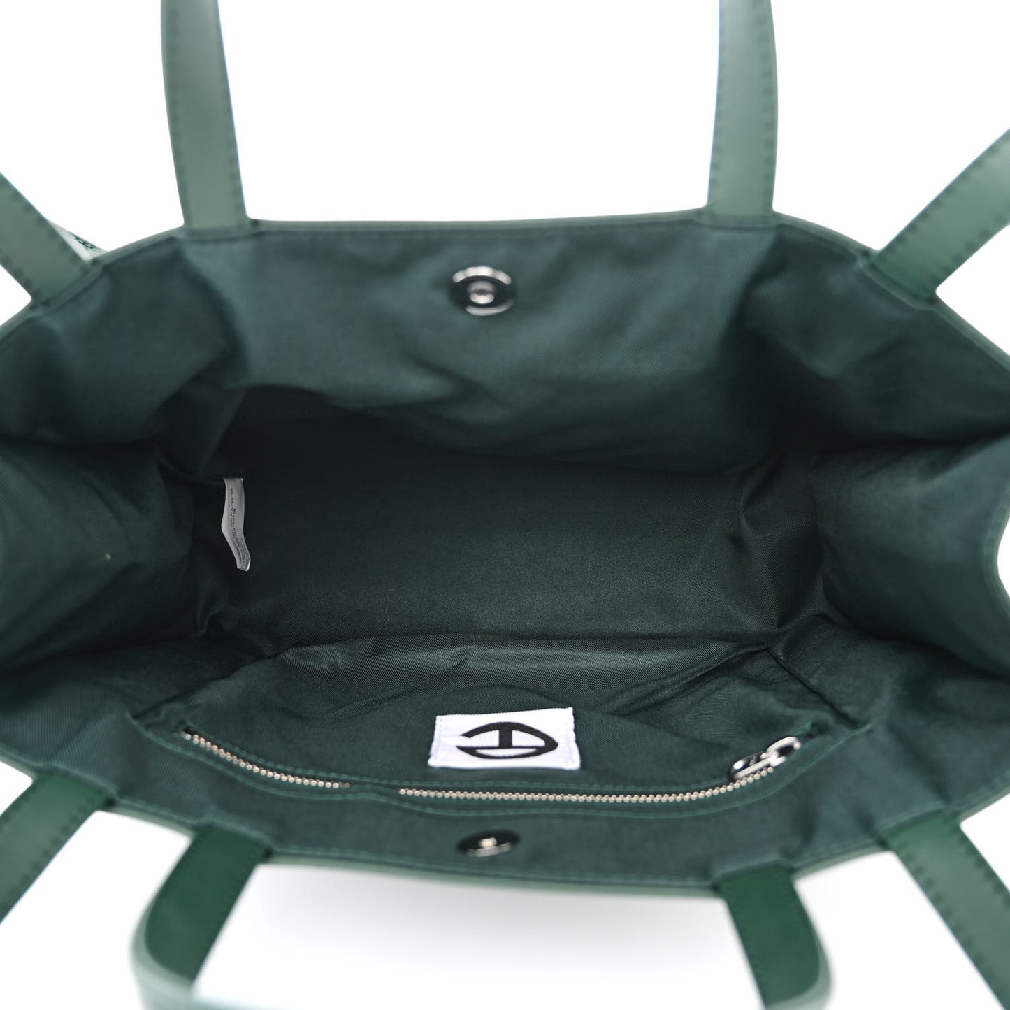 Vegan Leather Medium Shopping Bag Dark Olive