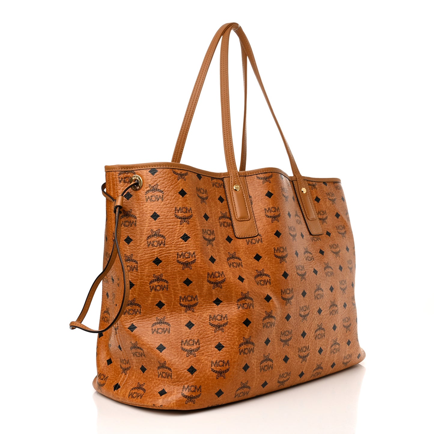 Visetos Large Liz Reversible Shopper Tote Cognac