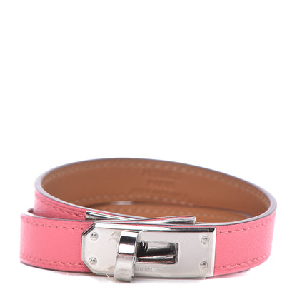 Hermes Swift Kelly Double Tour Bracelet M Rose Azalee 1 of 8