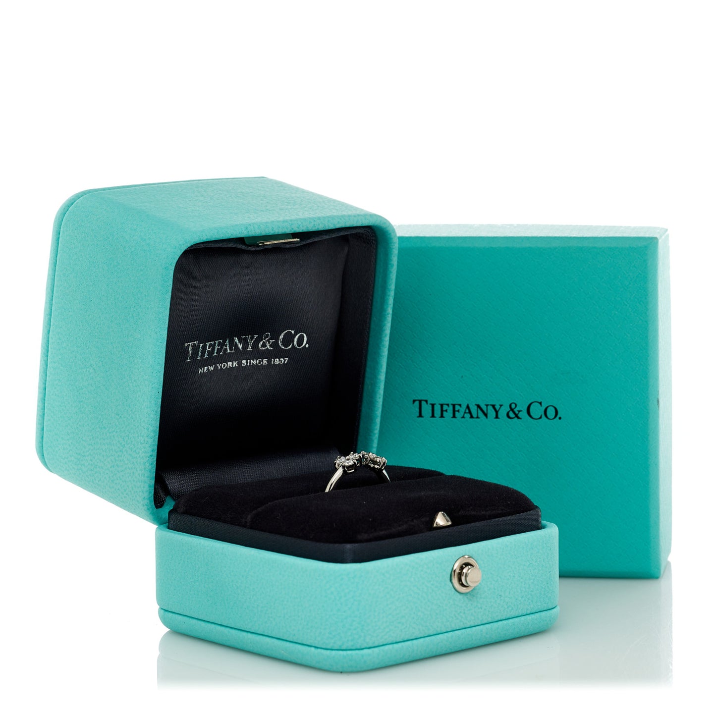 Platinum Diamond Aria Open Ring 45 3.25