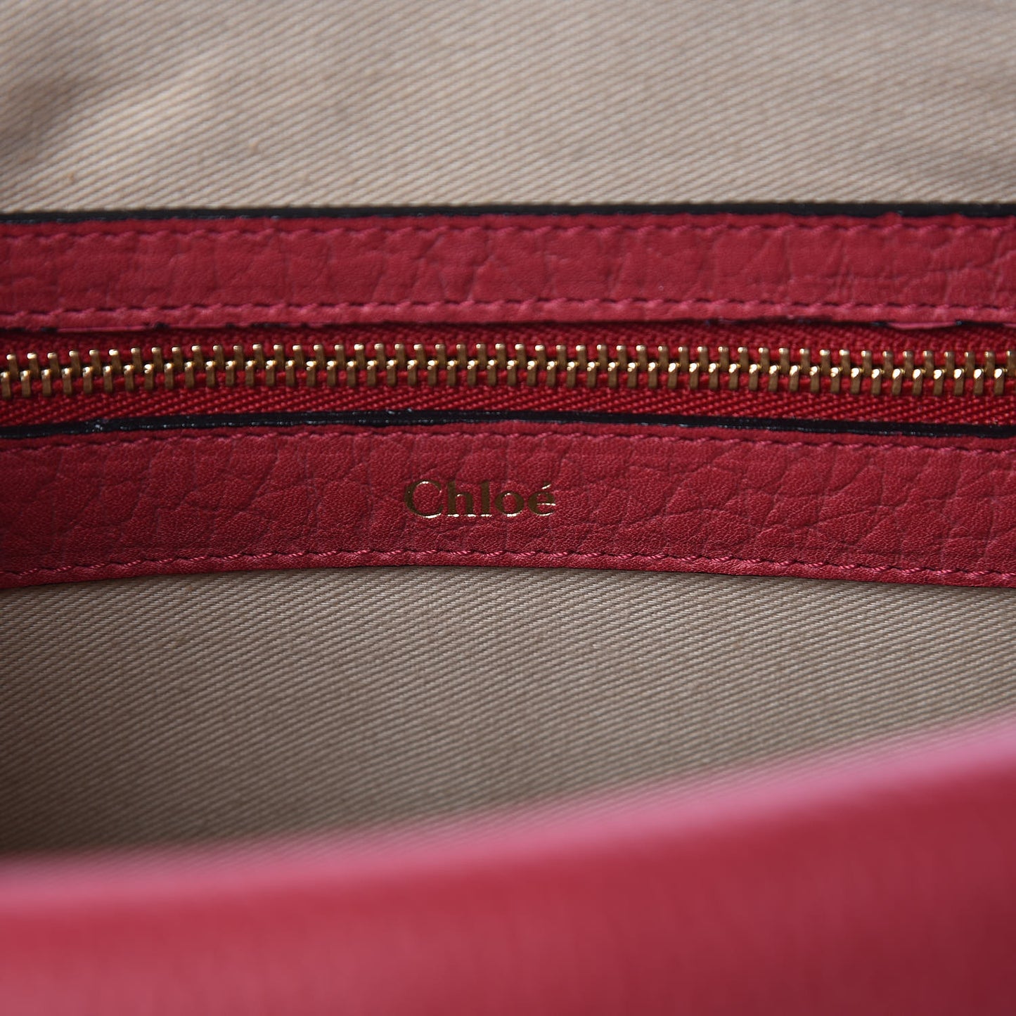 Grained Calfskin Medium Sally Flap Bag Red