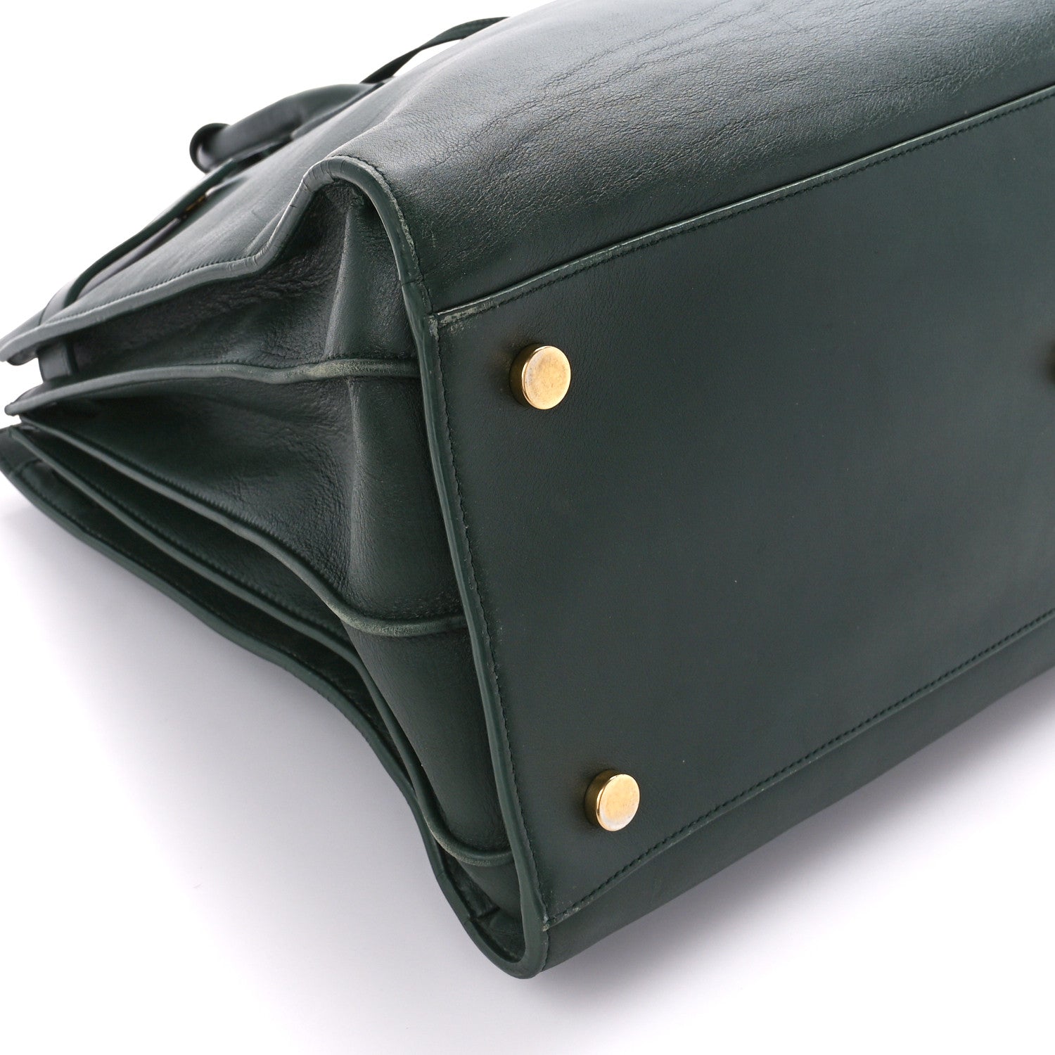 Saint Laurent Calfskin Large Sac de Jour Carryall Dark Green 13 of 16