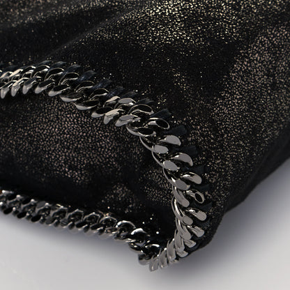 Stella McCartney Metallic Shaggy Deer Falabella Fold Over Tote Black 12 of 13