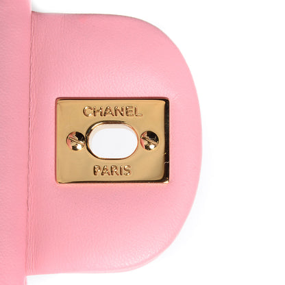 Chanel Lambskin Quilted Medium Double Flap Light Pink 8 of 8