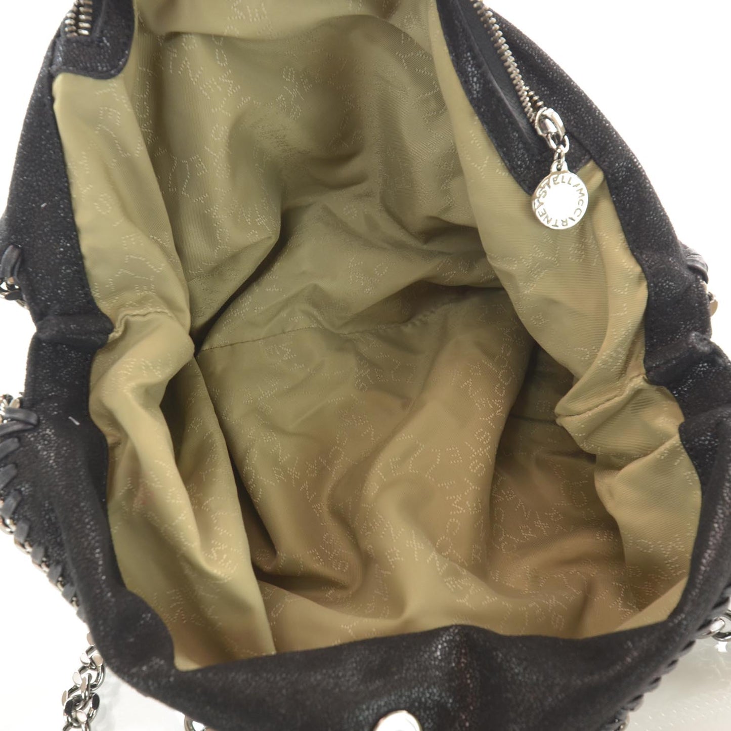 Faux Leather Falabella Tote Black