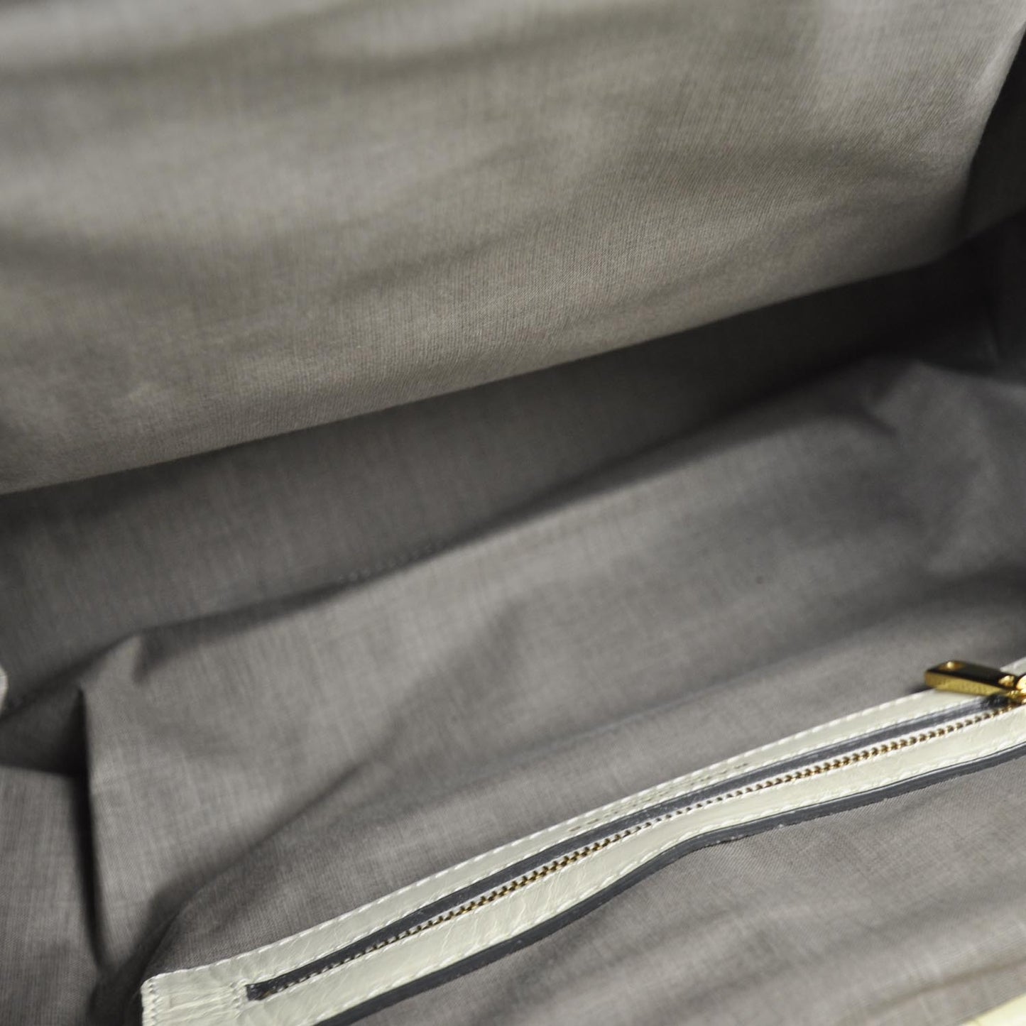 Leather Patchwork Stam Ivory