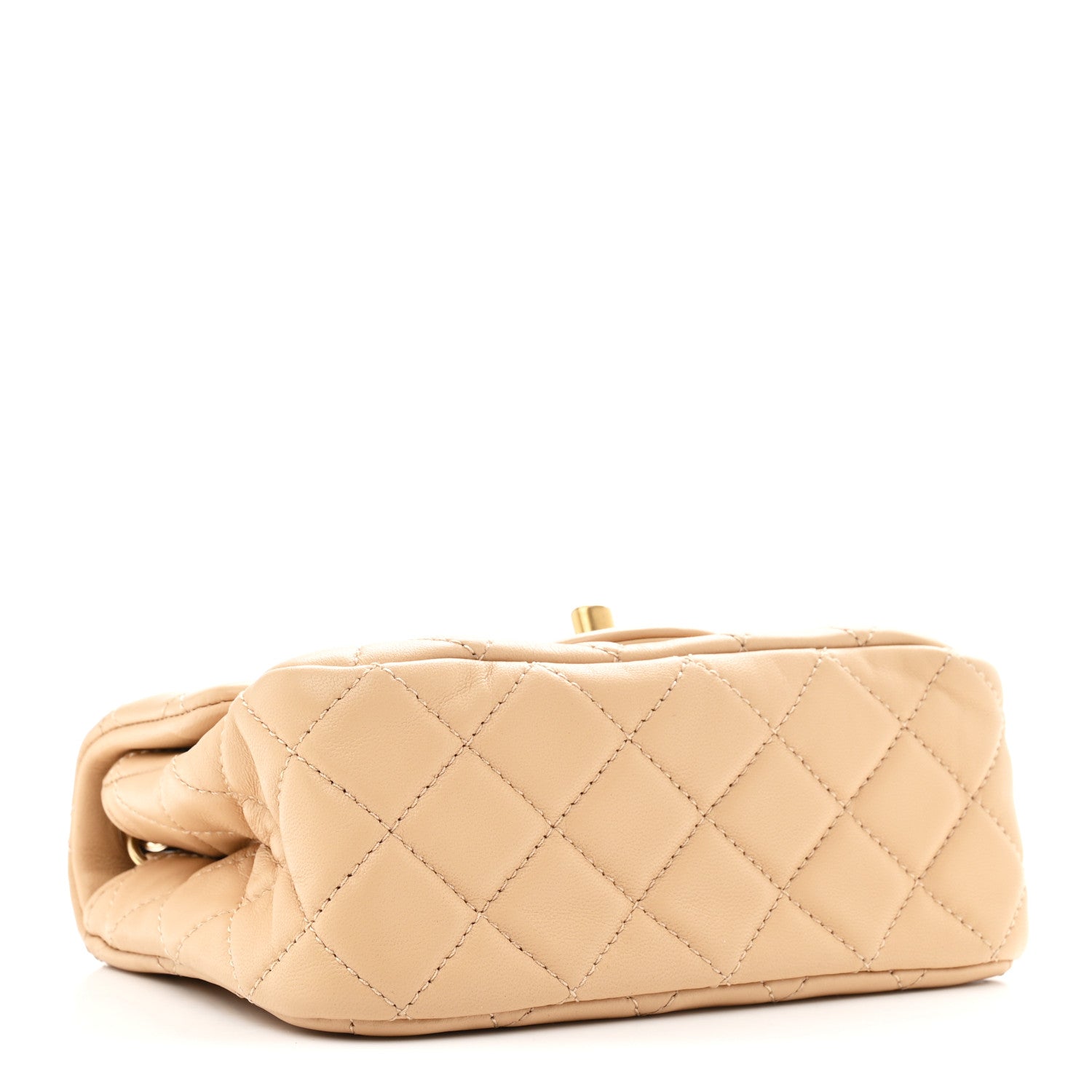 Chanel Lambskin Quilted Mini Pearl Crush Flap Beige 4 of 10