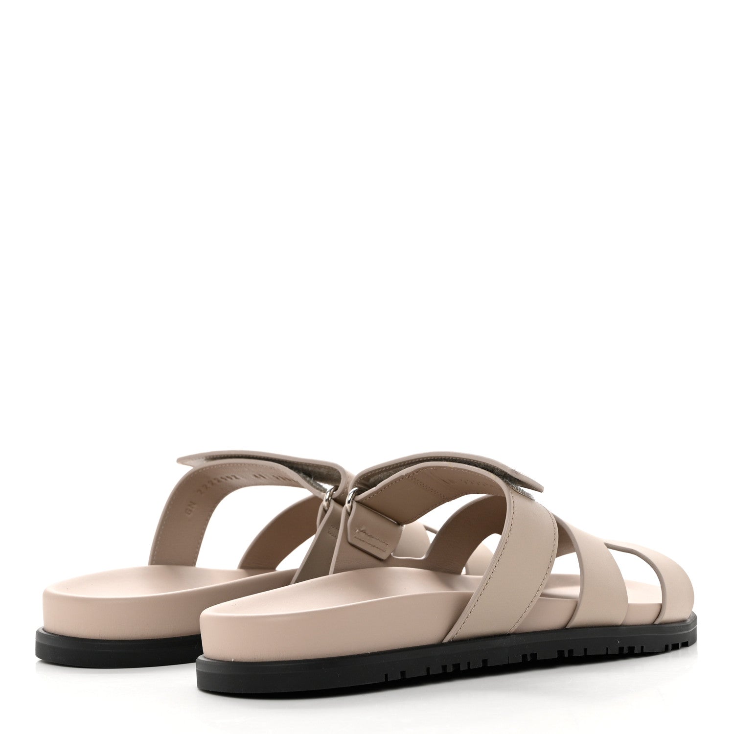 Hermes Calfskin Womens Chypre Sandals 41 Beige Mastic 4 of 9