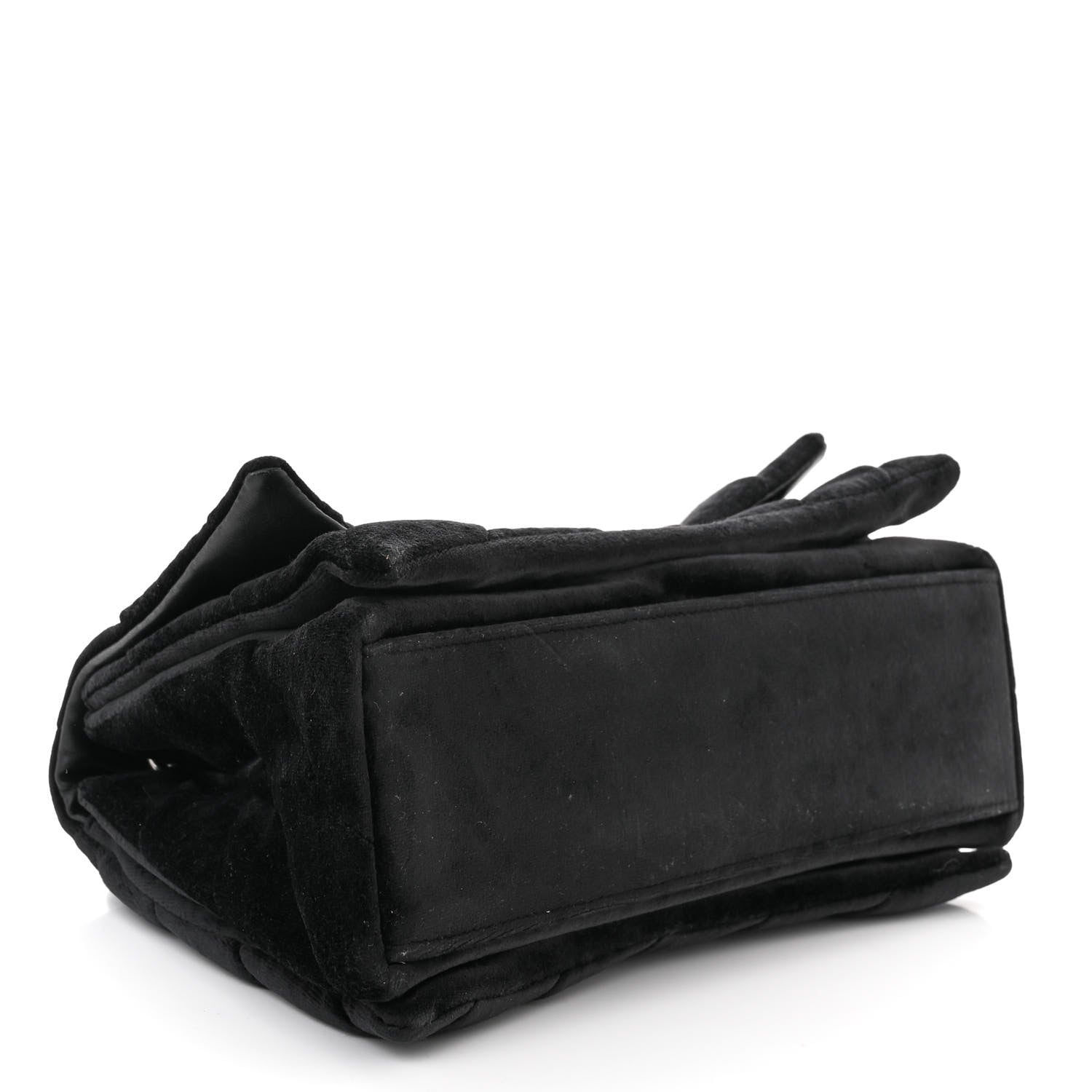 Balenciaga Crushed Velvet Quilted Medium Crush Chain Bag Black 4 of 10