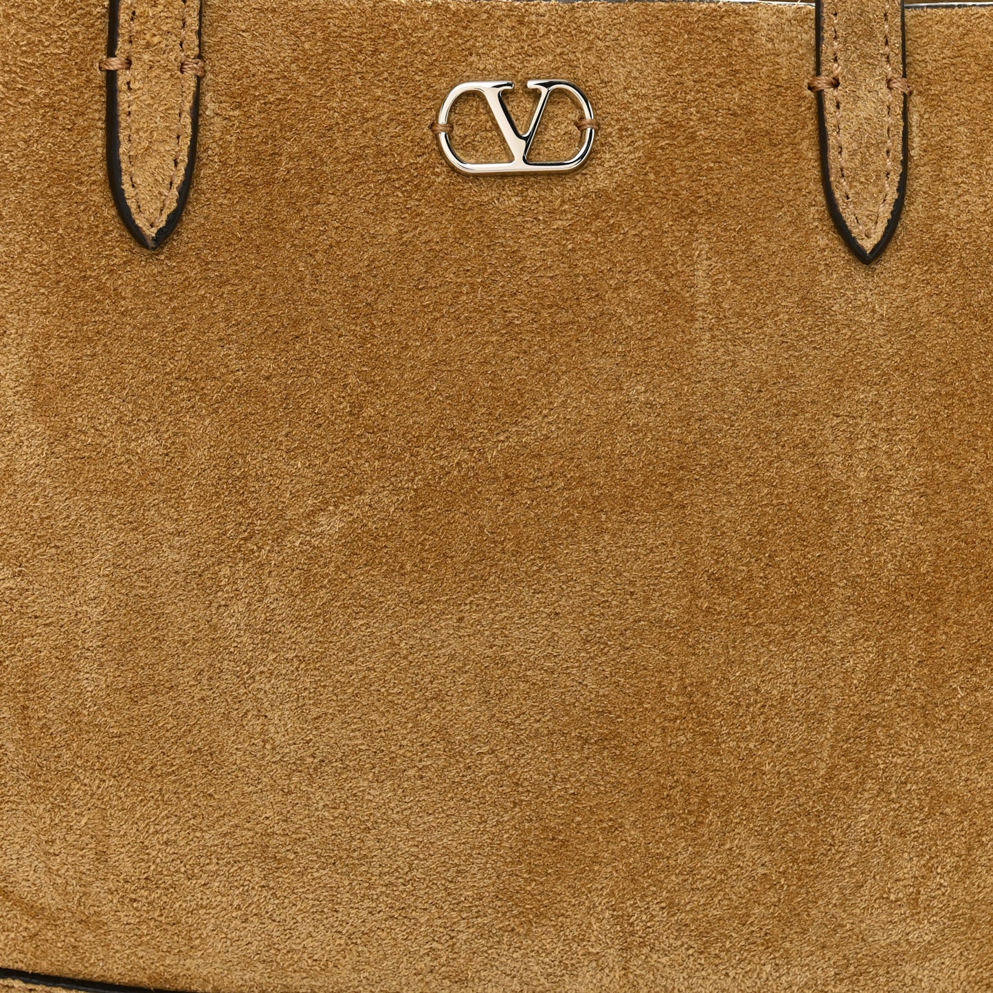 Suede Studded Mini Nellcote Shopping Tote Havana Beige
