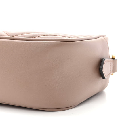 Gucci Calfskin Matelasse Small GG Marmont Chain Shoulder Bag Porcelain Rose 10 of 11