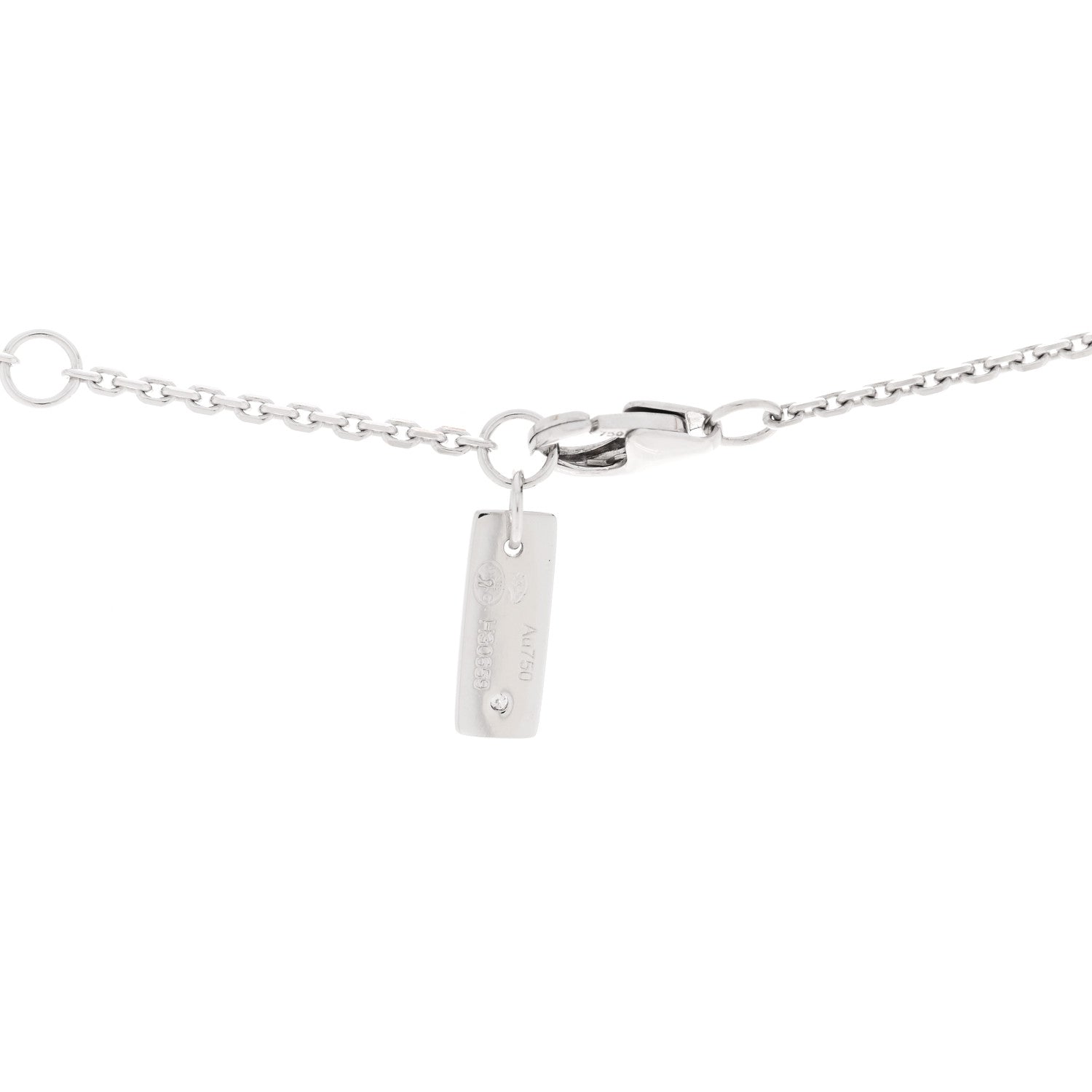 Messika 18K White Gold Diamond Baby Move Pave Necklace 4 of 5