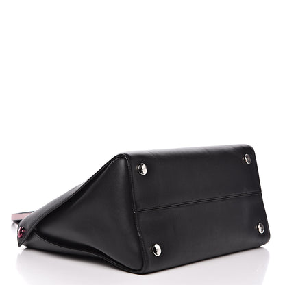 Christian Dior Calfskin Small Addict Shopping Tote Black Pink 4 of 16