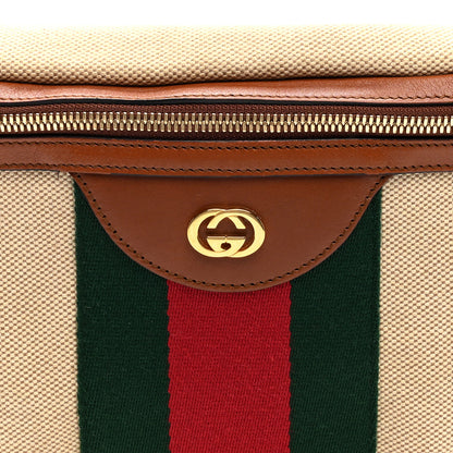 Gucci Vintage Canvas Web Belt Bag Sand Cuir 8 of 10