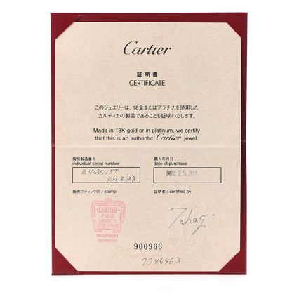 Cartier 18K White Gold 3.5mm LOVE Wedding Band Ring 50 5.25 5 of 5