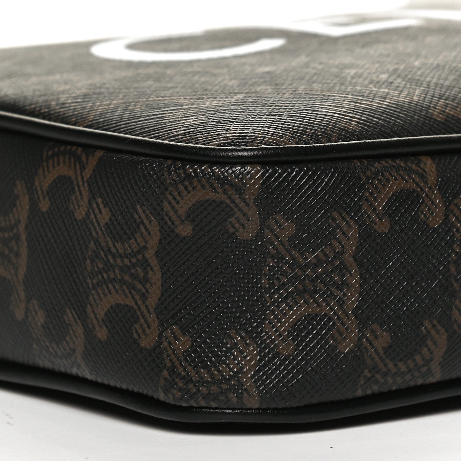 Celine Triomphe Canvas Medium Messenger Bag Black 9 of 10