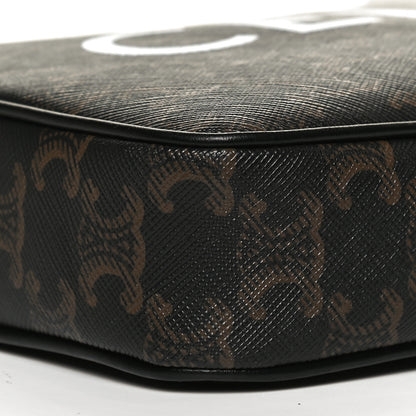 Celine Triomphe Canvas Medium Messenger Bag Black 9 of 10