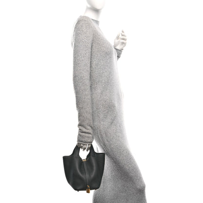 Hermes Taurillon Clemence Picotin Lock 18 PM Black 2 of 10