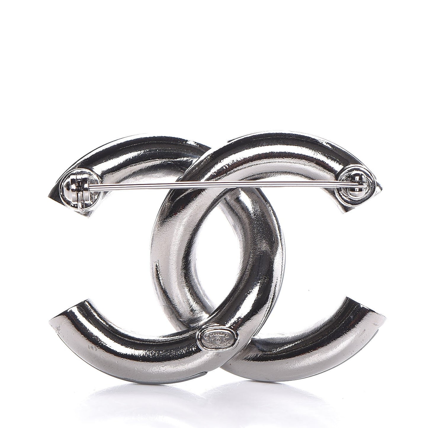 Ruthenium CC Brooch Pearly Grey