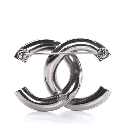 Chanel Ruthenium CC Brooch Pearly Grey 3 of 5