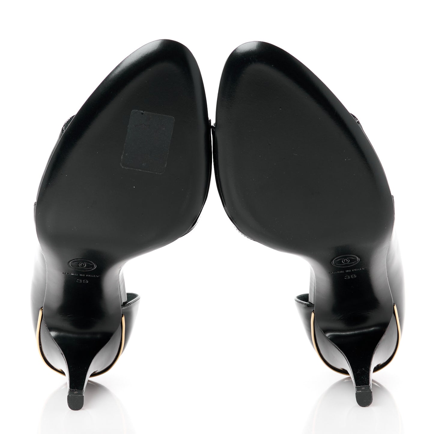 Patent CC Peep Toe Pumps 39 Black