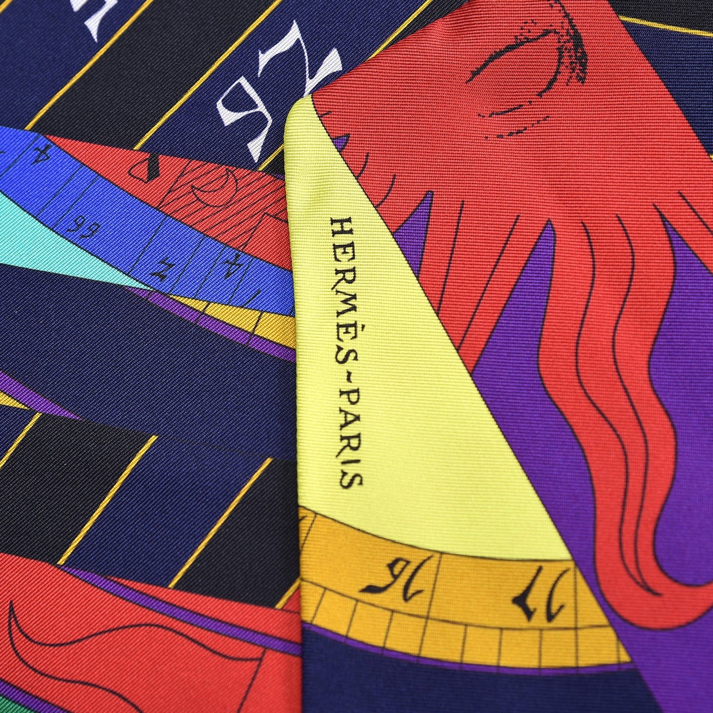 Silk Astrologie Nouvelle Maxi Twilly Violet Vert Jaune