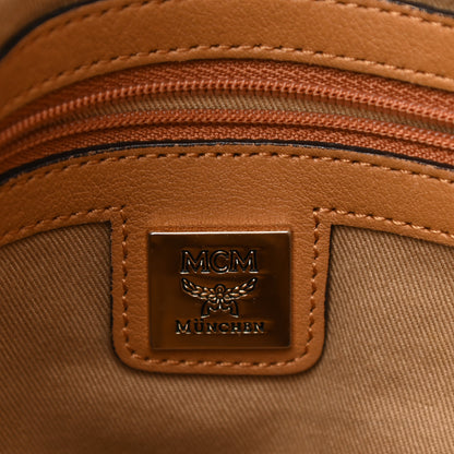 MCM Visetos Studded Medium Essentials Shopper Tote Cognac 6 of 12