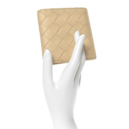 Bottega Veneta Nappa Maxi Intrecciato Bi-Fold Wallet Beige 2 of 7