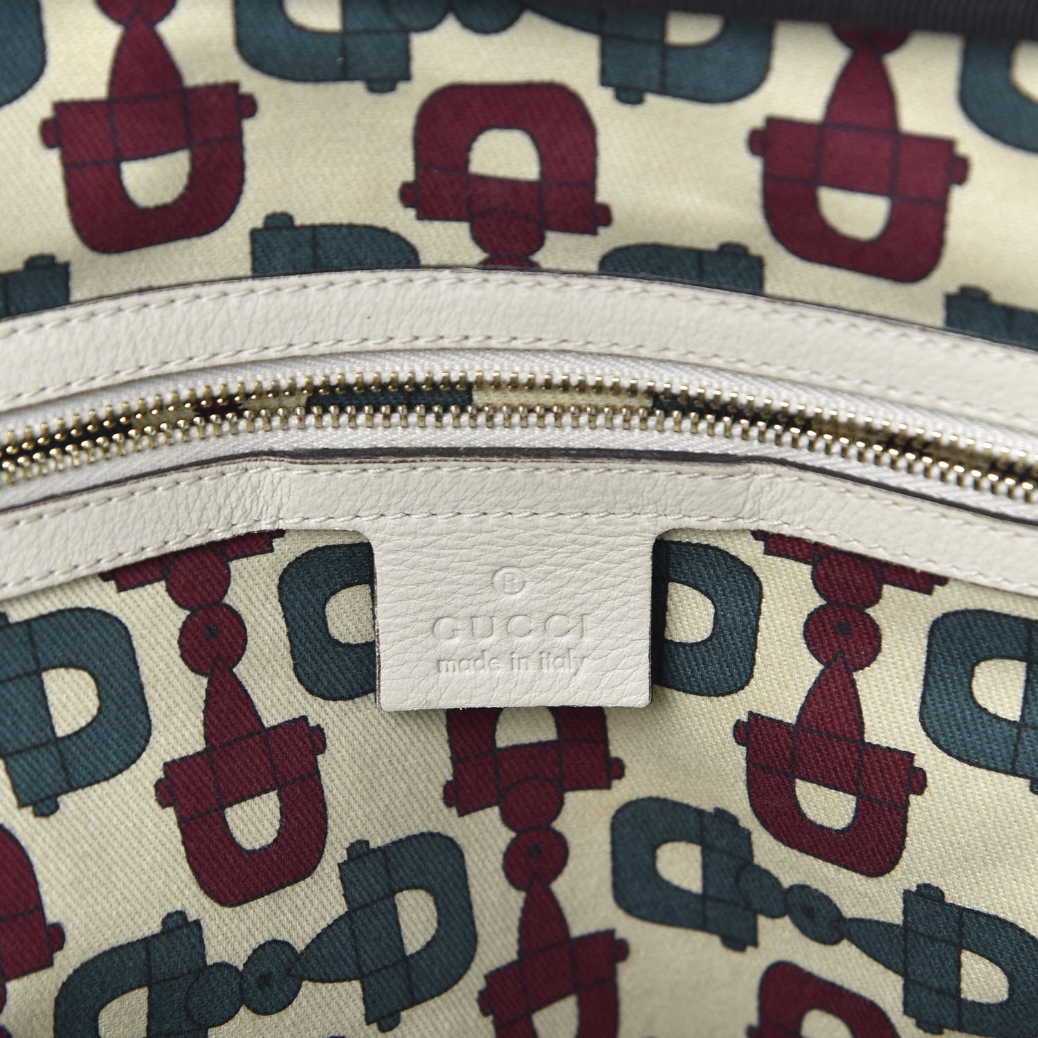 Gucci Guccissima Signoria Large Dome Bag Off White 9 of 11