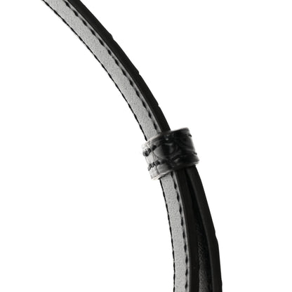 Hermes Matte Alligator Kelly Belt Black 5 of 5