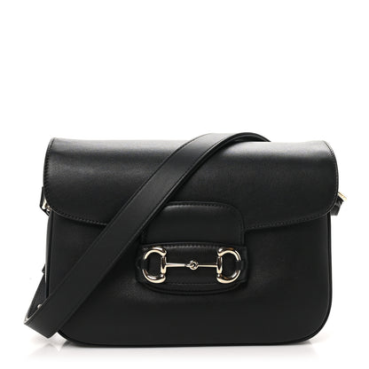 Gucci Ciny Lux Calfskin Horsebit 1955 Soft Small Shoulder Bag Black 1 of 11