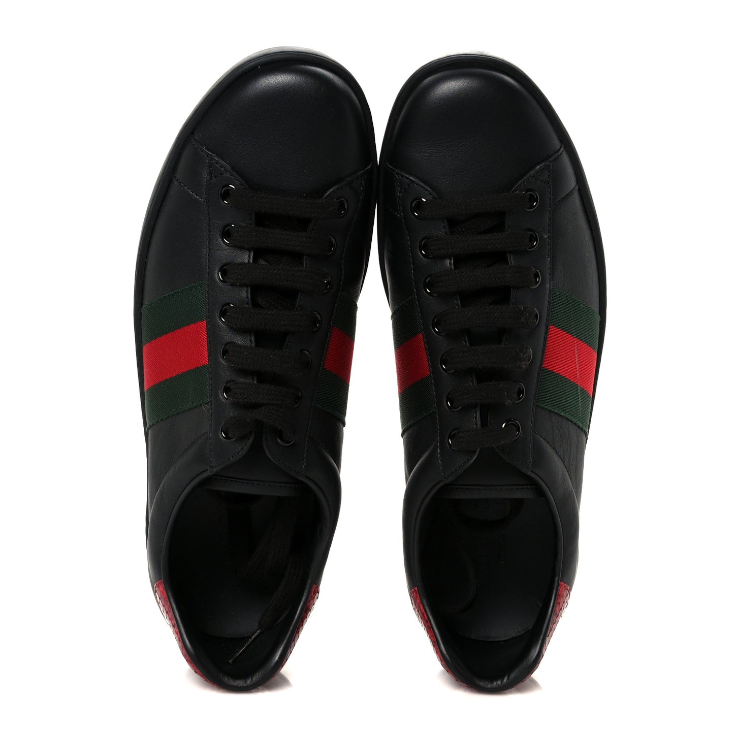 Miro Soft Calfskin Ayers Web Mens Ace Sneakers 7.5 Black Rosso