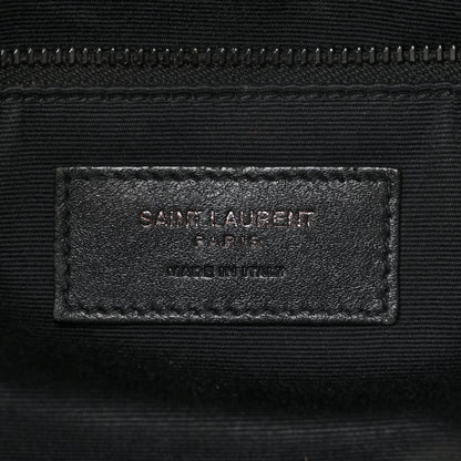 Saint Laurent Crinkled Calfskin Matelasse Monogram Medium Niki Chain Satchel Black 6 of 12