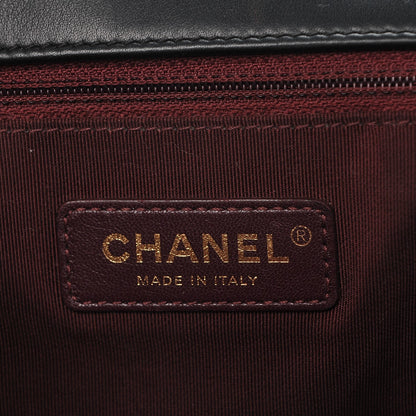 Chanel Glazed Calfskin Castle Rock Medium Flap Black 7 of 8