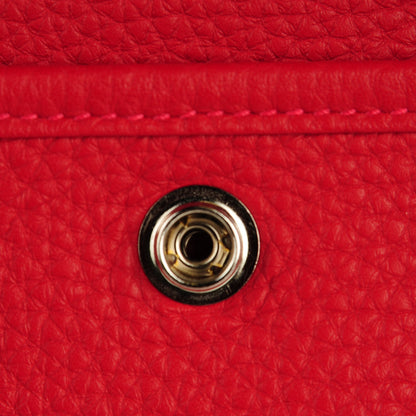 Hermes Taurillon Clemence Evelyne III GM Rouge Casaque 2 of 11