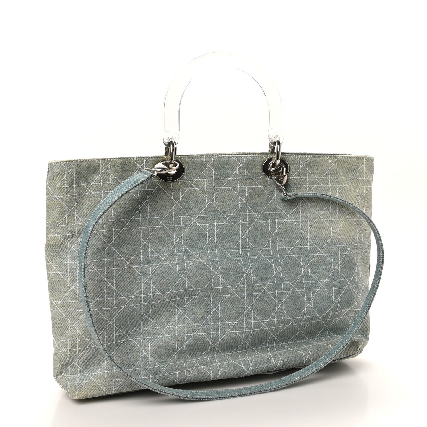 Denim Cannage Lady Dior Light Blue