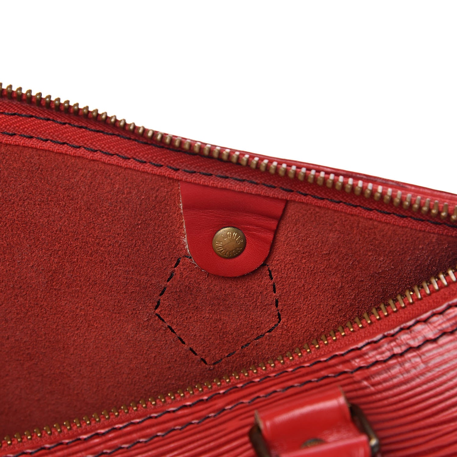 Louis Vuitton Epi Speedy 25 Castillan Red 11 of 23