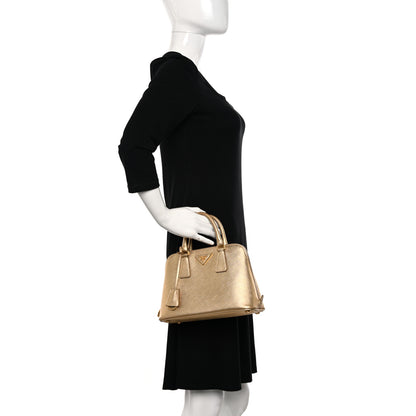 Prada Saffiano Lux Small Promenade Tote Platino 2 of 22