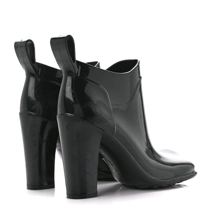 Bottega Veneta Rubber Shine Ankle Boots 37 Black 4 of 7