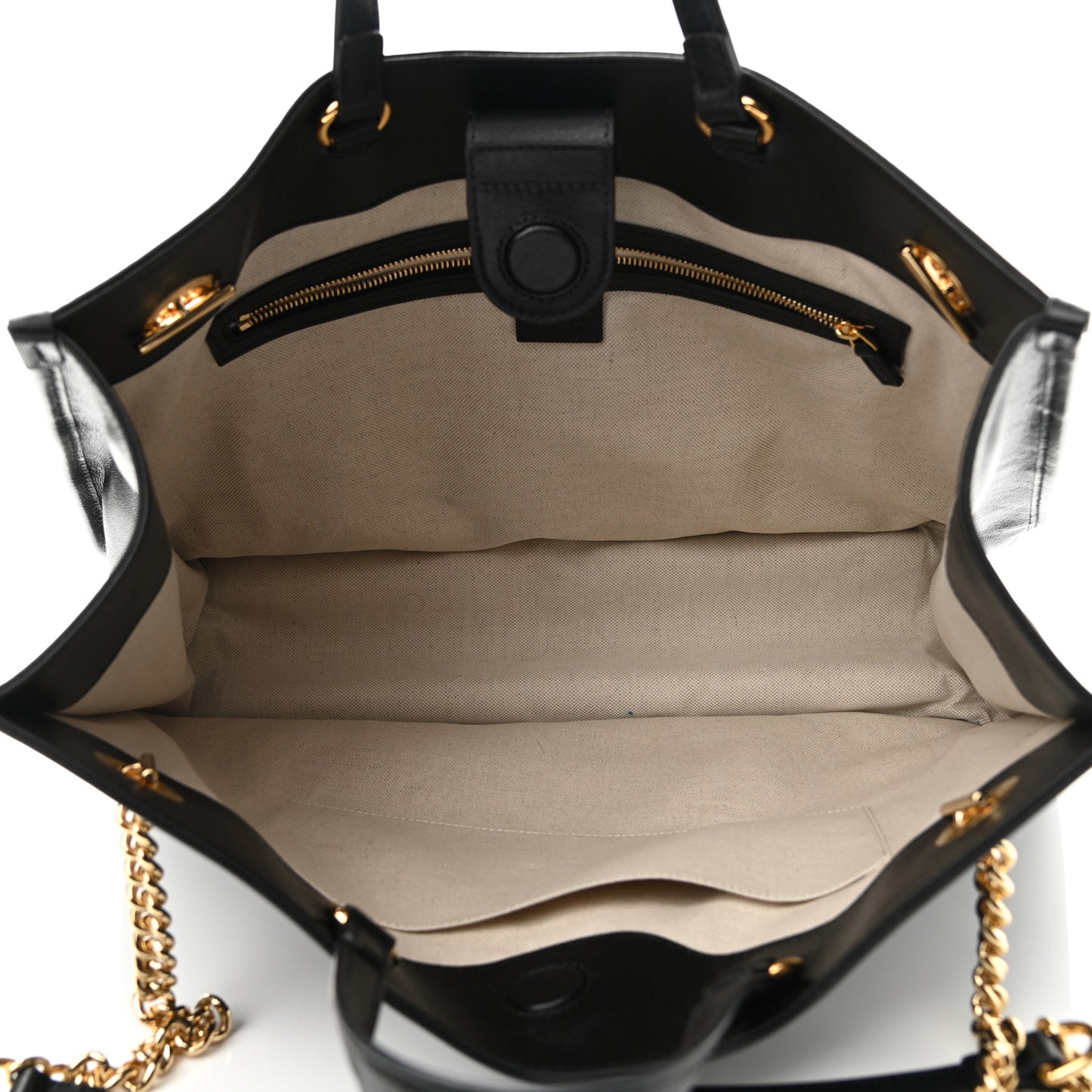 Calfskin Large Horsebit 1955 Tote Bag Black
