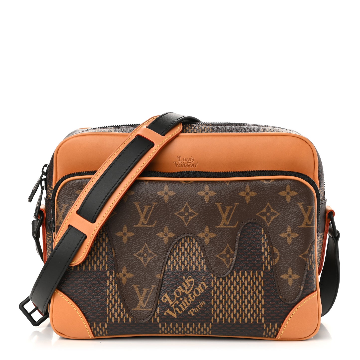 X NIGO Giant Damier Ebene Monogram Nil Messenger