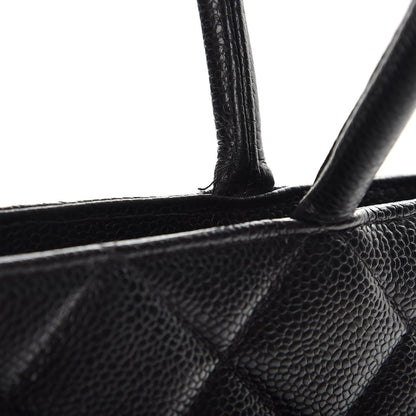 Chanel Caviar Quilted Medallion Tote Black 10 of 16
