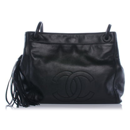 Chanel Lambskin CC Tassel Shoulder Bag Black 1 of 7