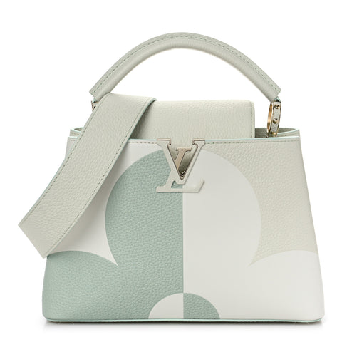 Taurillon Monogram Flower Capucines BB Jade