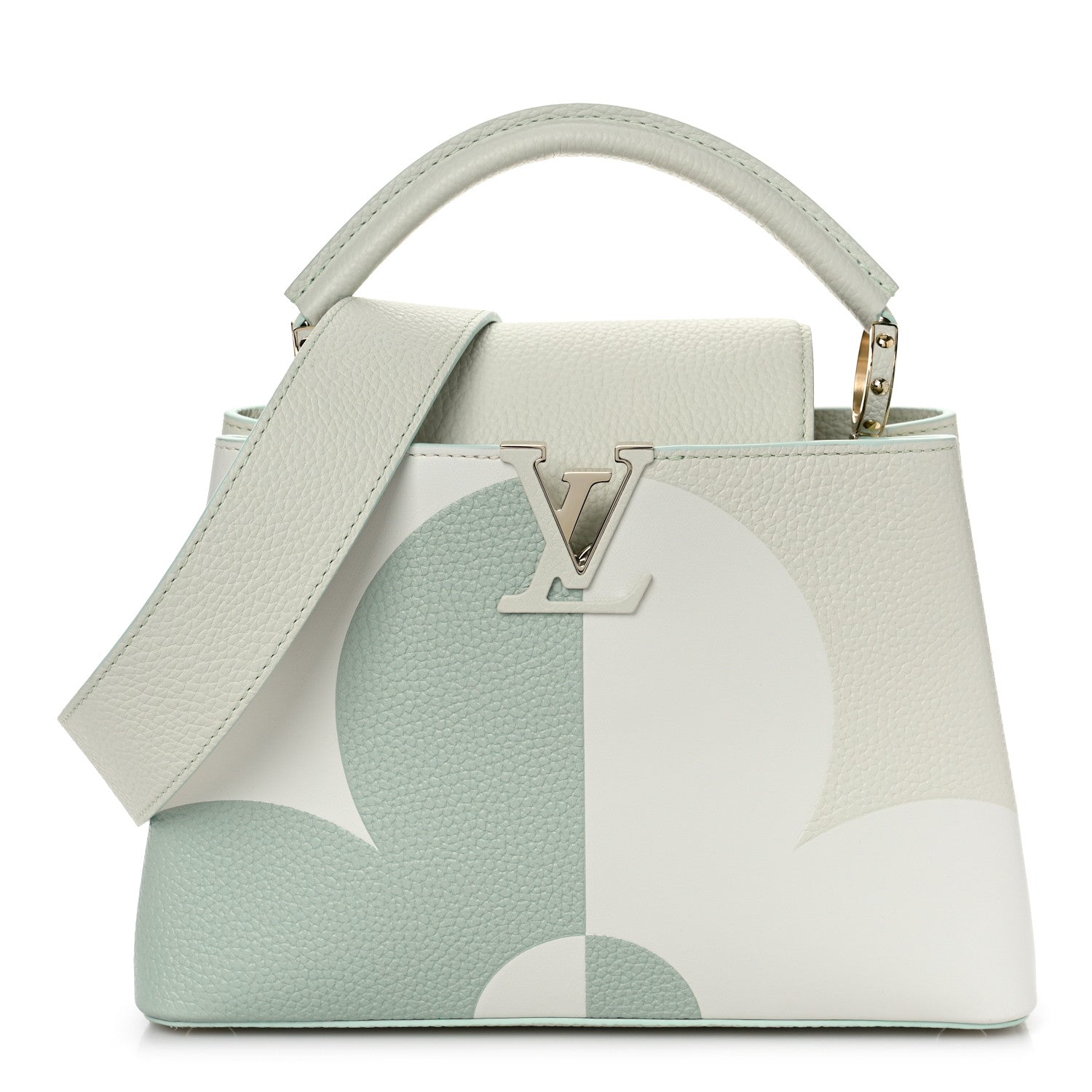 Louis Vuitton Taurillon Monogram Flower Capucines BB Jade 1 of 8