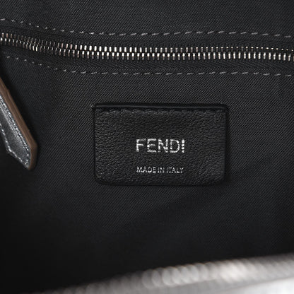 Fendi Vitello Catalan Mirror Flowerland Mini Backpack Argento 6 of 7