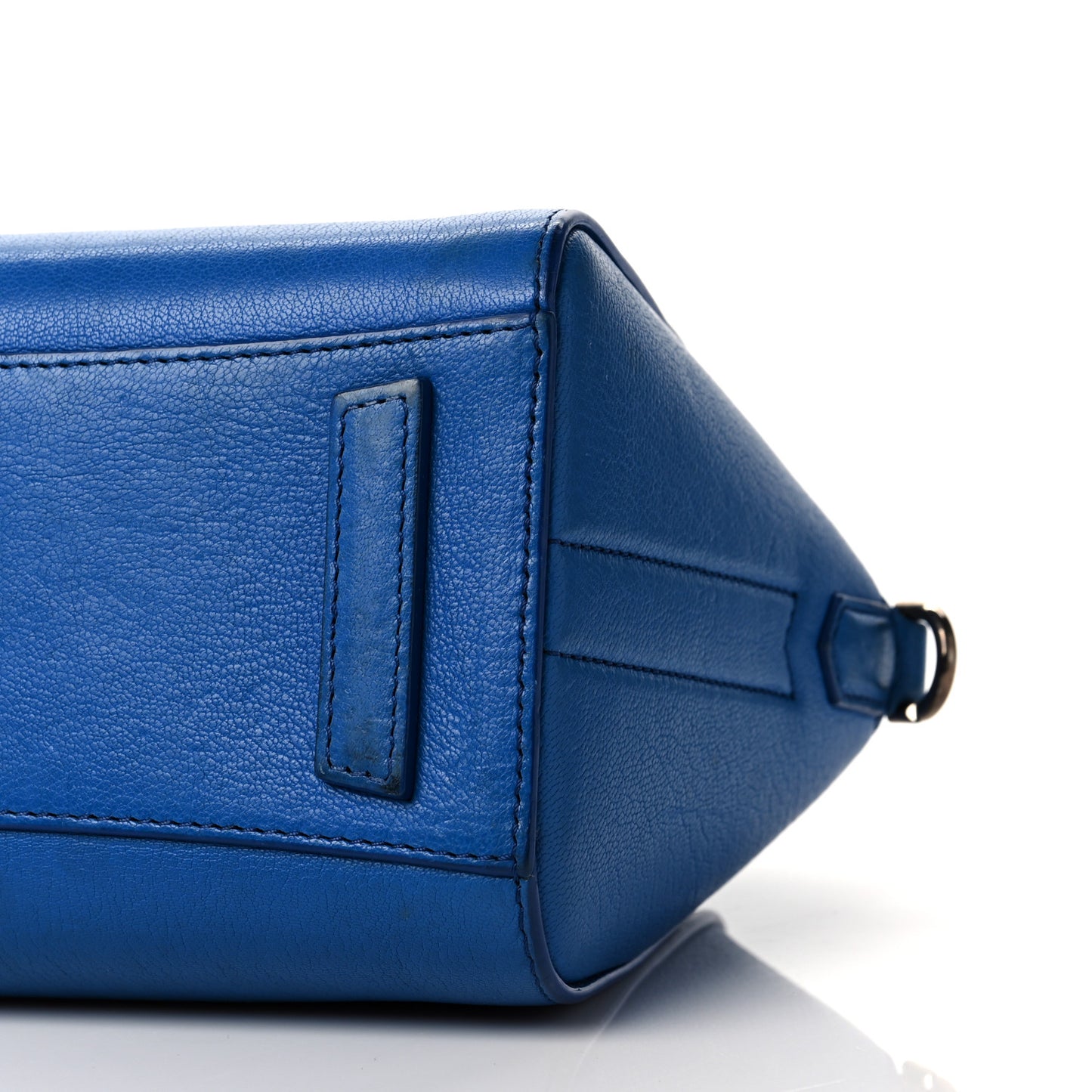 Sugar Goatskin Mini Antigona Indigo Blue