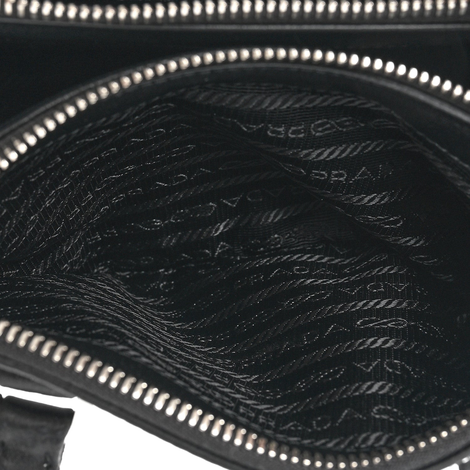 Prada Satin Crystal Mini Galleria Double Zip Tote Metal 5 of 12