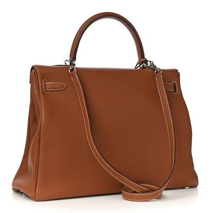 Hermes Togo Kelly Retourne 35 Gold 3 of 18
