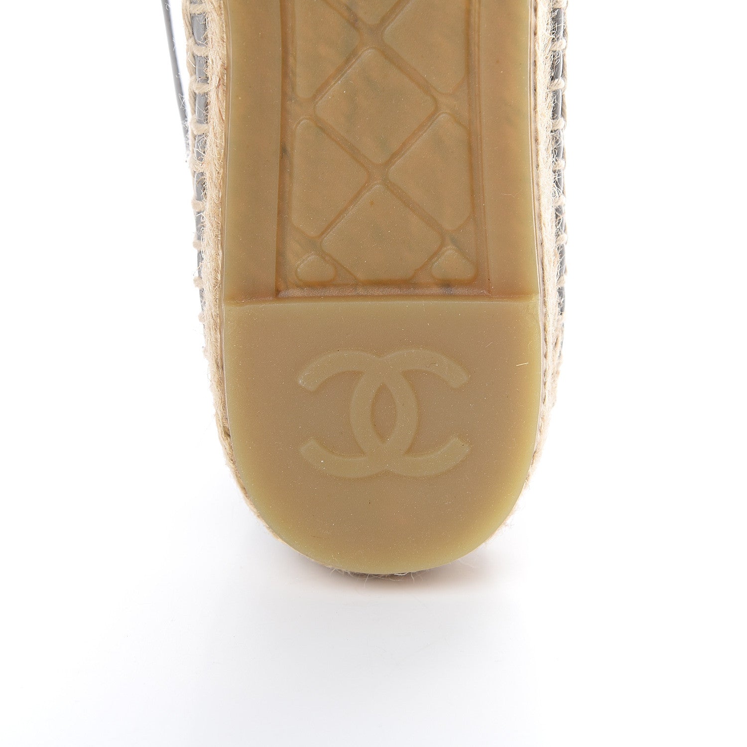 Chanel Mesh Grosgrain CC Espadrilles 35 Grey 8 of 10
